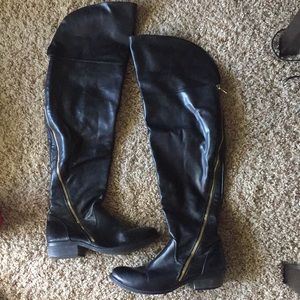 Over the Knee Black Boots